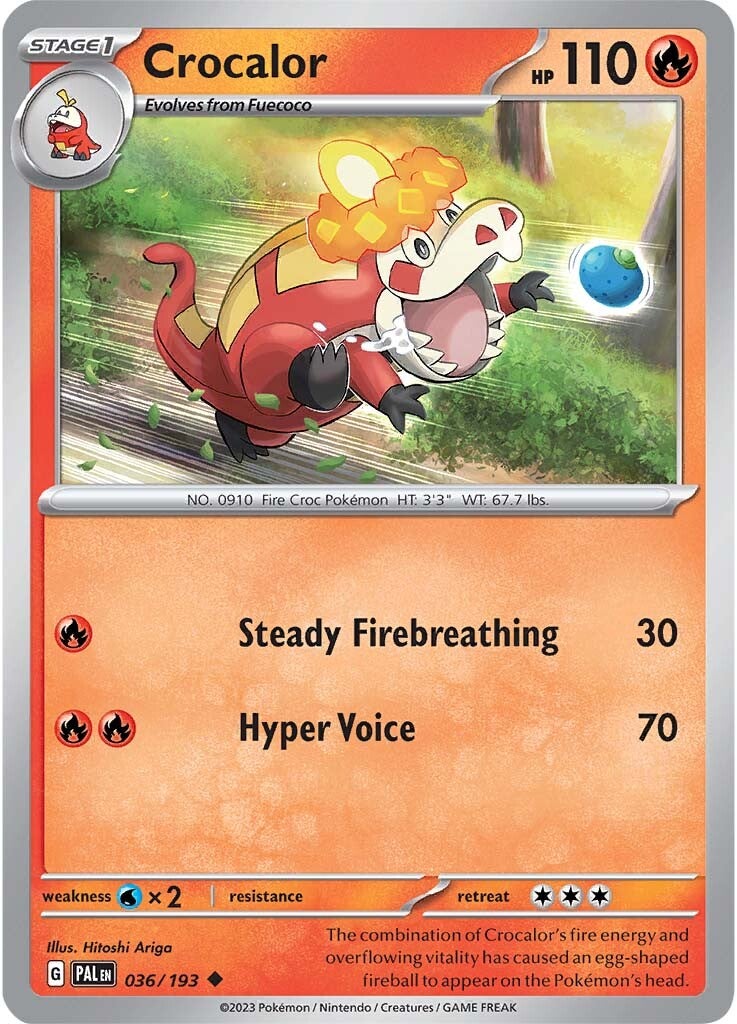Crocalor (036/193) [Scarlet & Violet: Paldea Evolved] | Good Games North