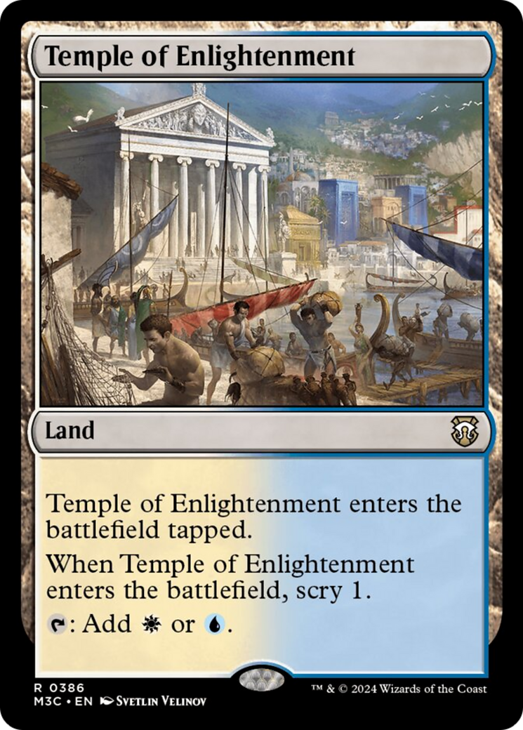 Temple of Enlightenment (Ripple Foil) [Modern Horizons 3 Commander] | Good Games North