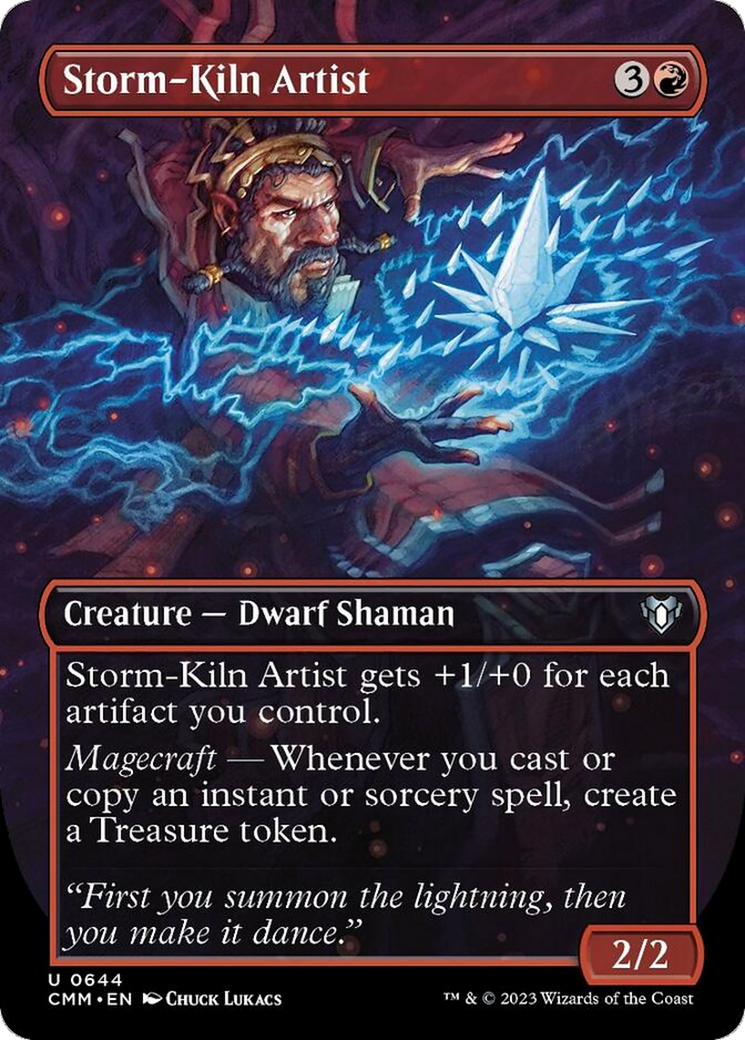 Storm-Kiln Artist (Borderless Alternate Art) [Commander Masters] | Good Games North