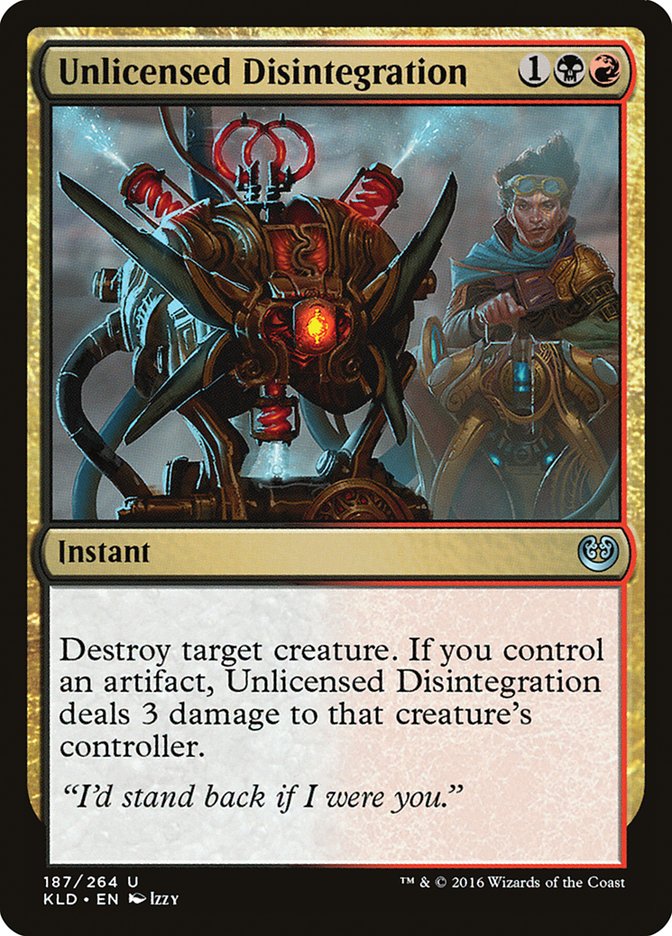 Unlicensed Disintegration [Kaladesh] | Good Games North