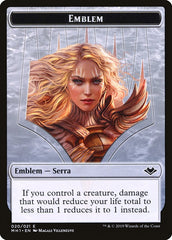 Zombie (007) // Serra the Benevolent Emblem (020) Double-Sided Token [Modern Horizons Tokens] | Good Games North