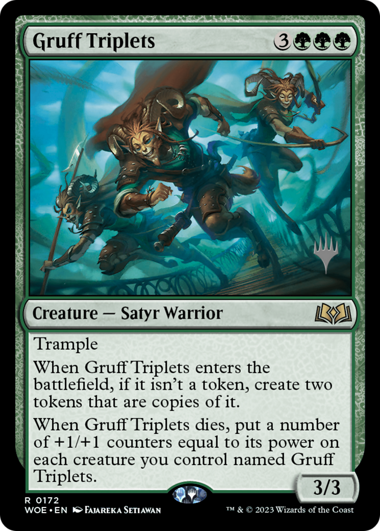 Gruff Triplets (Promo Pack) [Wilds of Eldraine Promos] | Good Games North