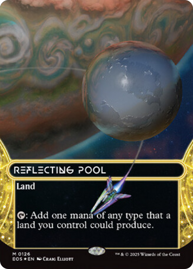 Reflecting Pool (0126) (Borderless) (Galaxy Foil) [Edge of Eternities: Stellar Sights] | Good Games North