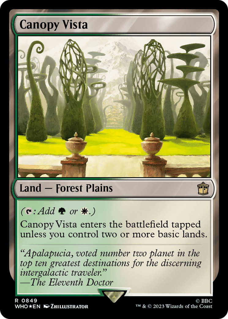 Canopy Vista (Surge Foil) [Doctor Who] | Good Games North