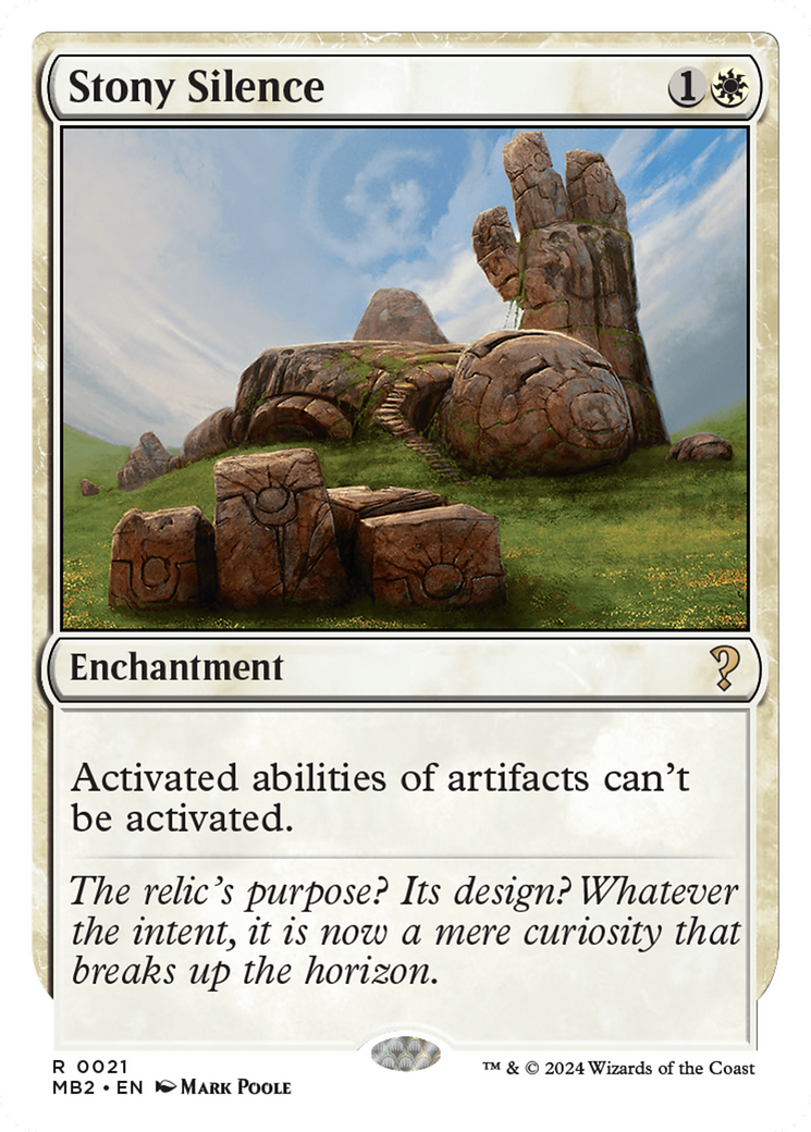 Stony Silence (White Border) [Mystery Booster 2] | Good Games North