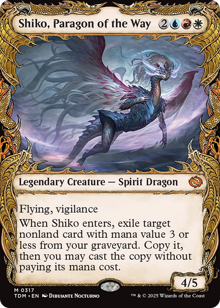 Shiko, Paragon of the Way (Showcase) [Tarkir: Dragonstorm] | Good Games North