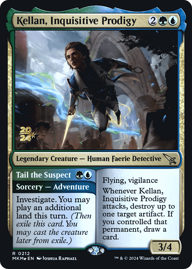 Kellan, Inquisitive Prodigy [Murders at Karlov Manor Prerelease Promos] | Good Games North