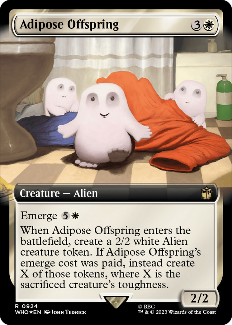 Adipose Offspring (Extended Art) (Surge Foil) [Doctor Who] | Good Games North