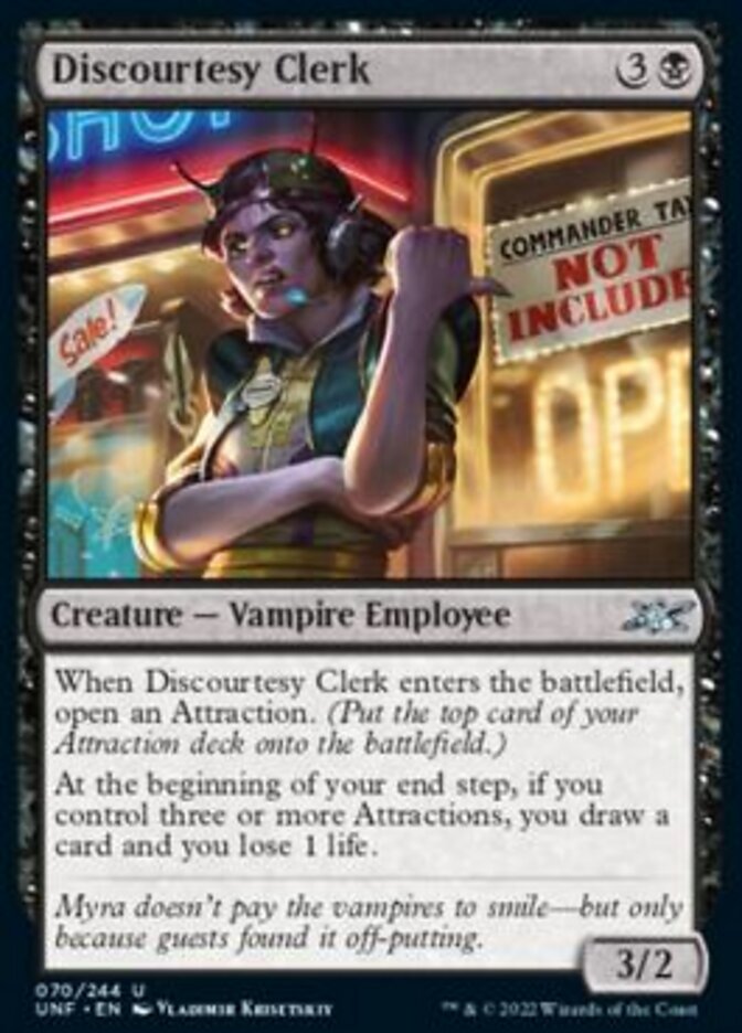 Discourtesy Clerk [Unfinity] | Good Games North
