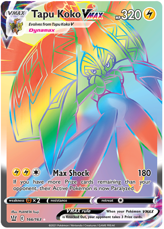 Tapu Koko VMAX (166/163) [Sword & Shield: Battle Styles] | Good Games North