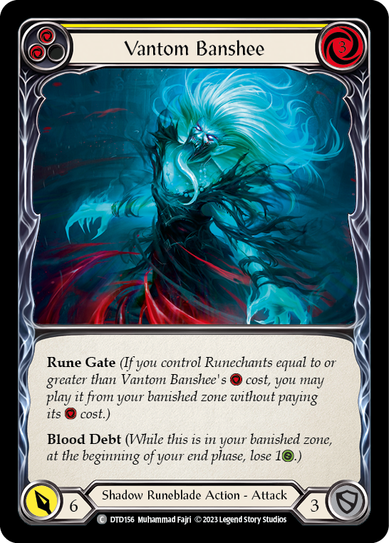 Vantom Banshee (Yellow) [DTD156] (Dusk Till Dawn)  Rainbow Foil | Good Games North