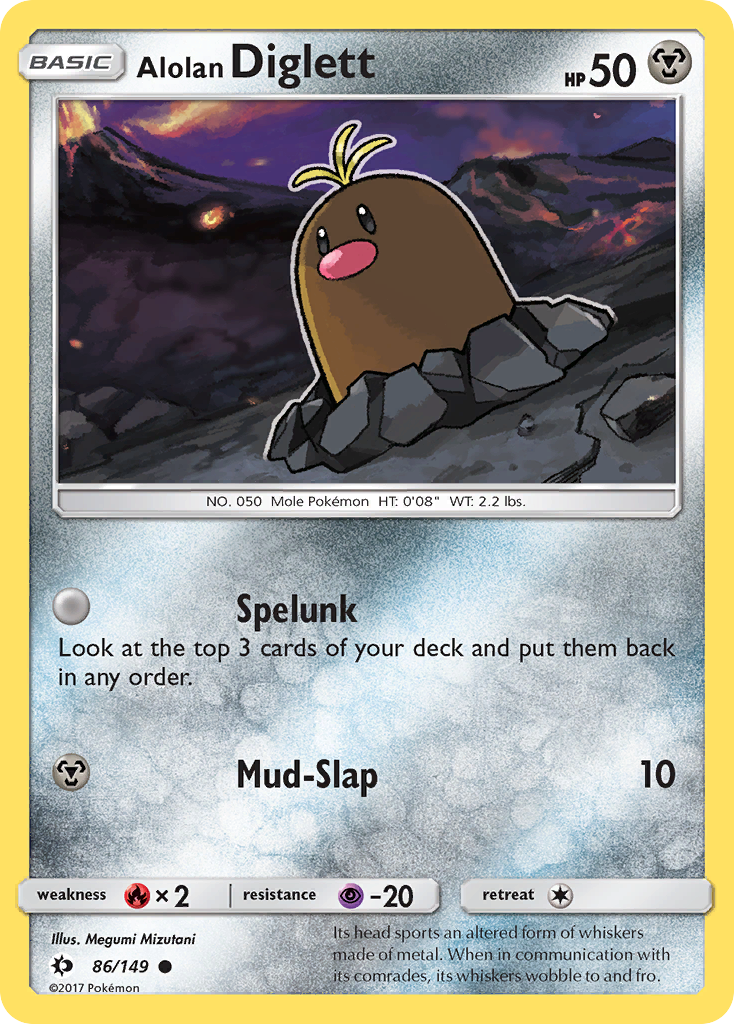 Alolan Diglett (86/149) [Sun & Moon: Base Set] | Good Games North