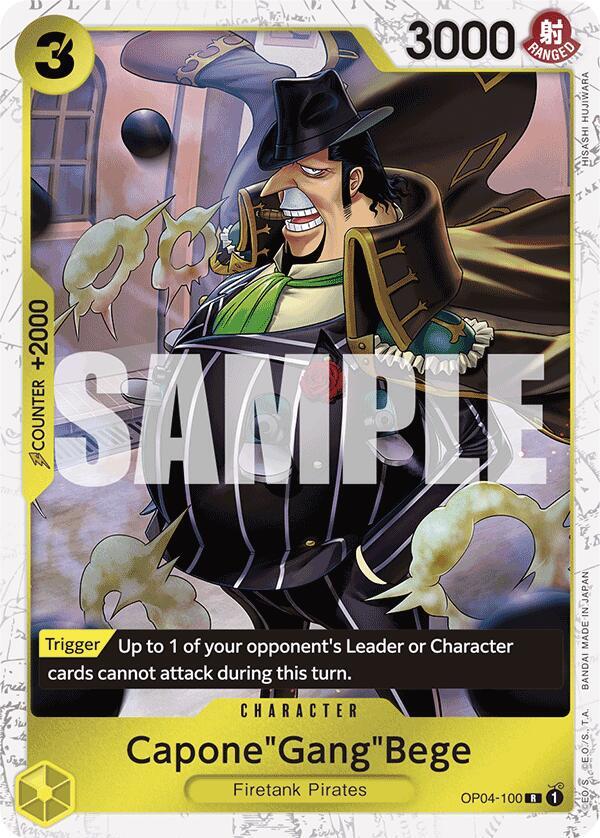 Capone"Gang"Bege OP04-100 (Premium Booster -The Best-)  - Jolly Roger Foil | Good Games North