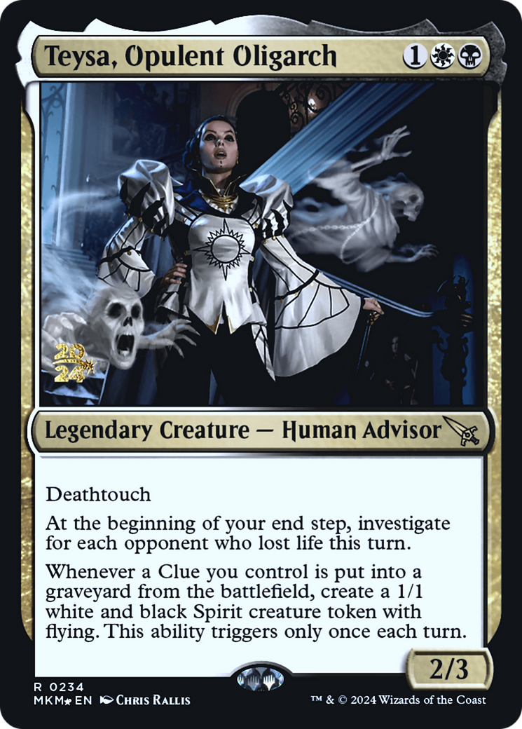 Teysa, Opulent Oligarch [Murders at Karlov Manor Prerelease Promos] | Good Games North