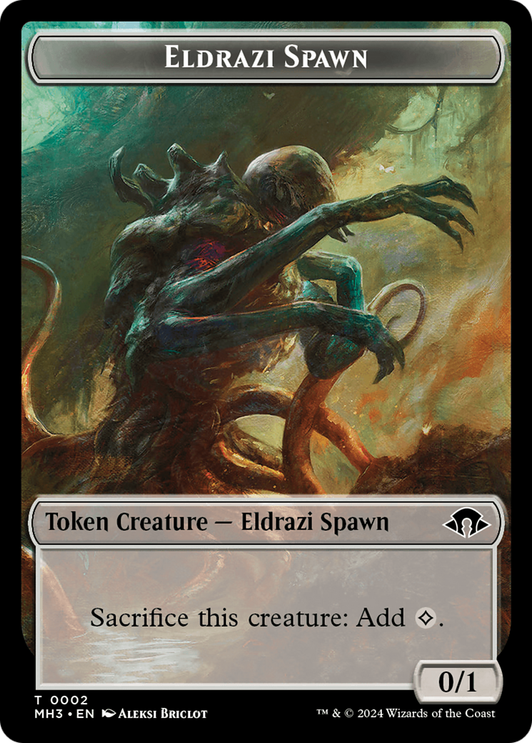 Eldrazi Spawn // Spirit (0028) Double-Sided Token [Modern Horizons 3 Tokens] | Good Games North