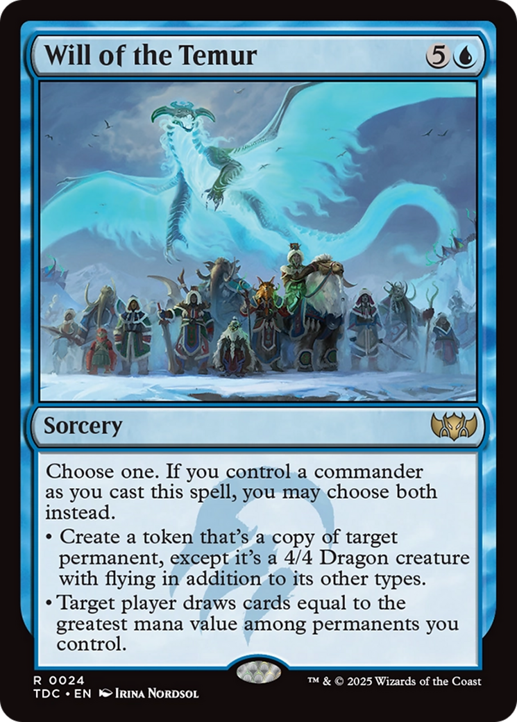 Will of the Temur [Tarkir: Dragonstorm Commander] | Good Games North