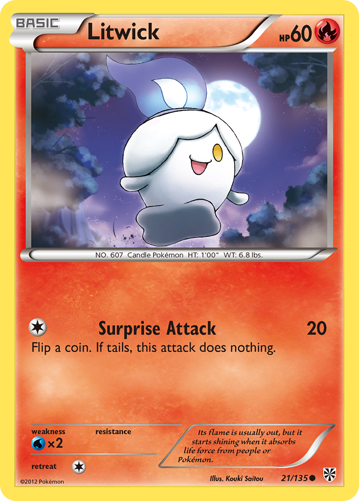 Litwick (21/135) [Black & White: Plasma Storm] | Good Games North