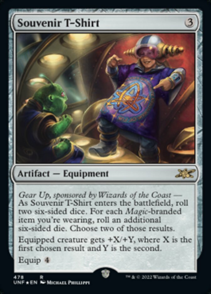 Souvenir T-Shirt (Galaxy Foil) [Unfinity] | Good Games North