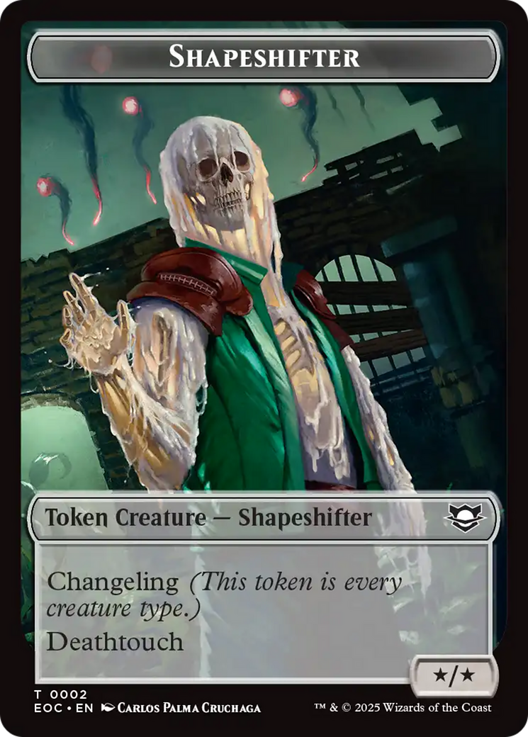 Shapeshifter // Golem (0013) Double-Sided Token [Edge of Eternities Commander Tokens] | Good Games North