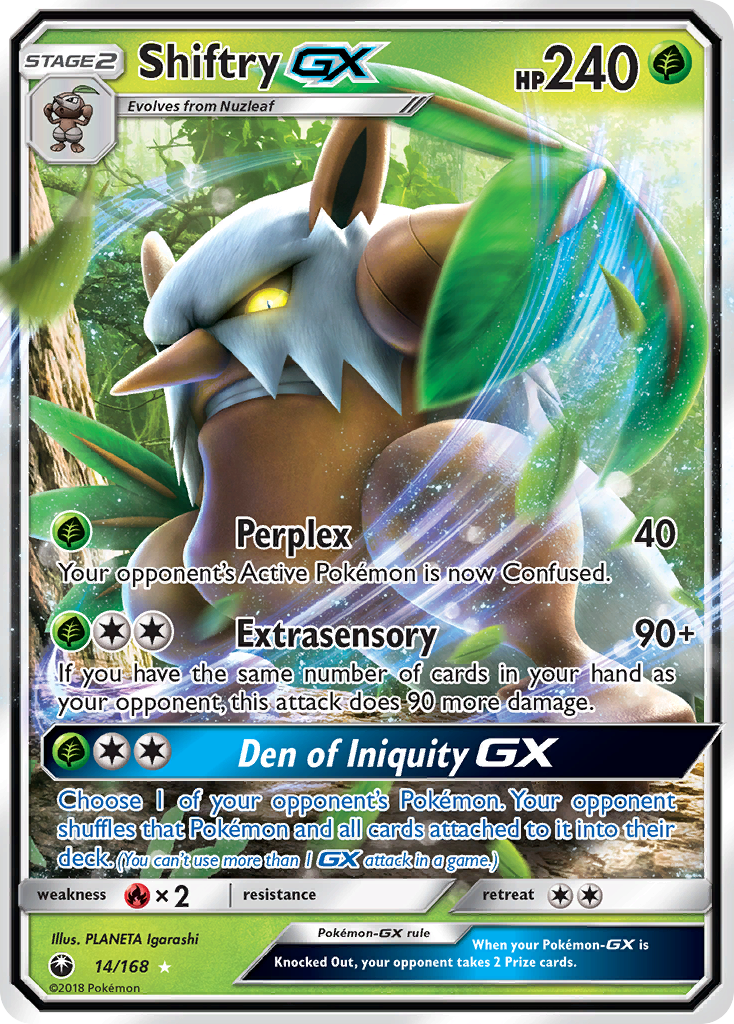 Shiftry GX (14/168) [Sun & Moon: Celestial Storm] | Good Games North