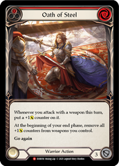Oath of Steel (Red) [EVR056] (Everfest)  1st Edition Rainbow Foil | Good Games North