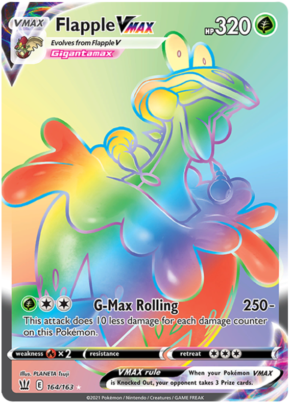 Flapple VMAX (164/163) [Sword & Shield: Battle Styles] | Good Games North