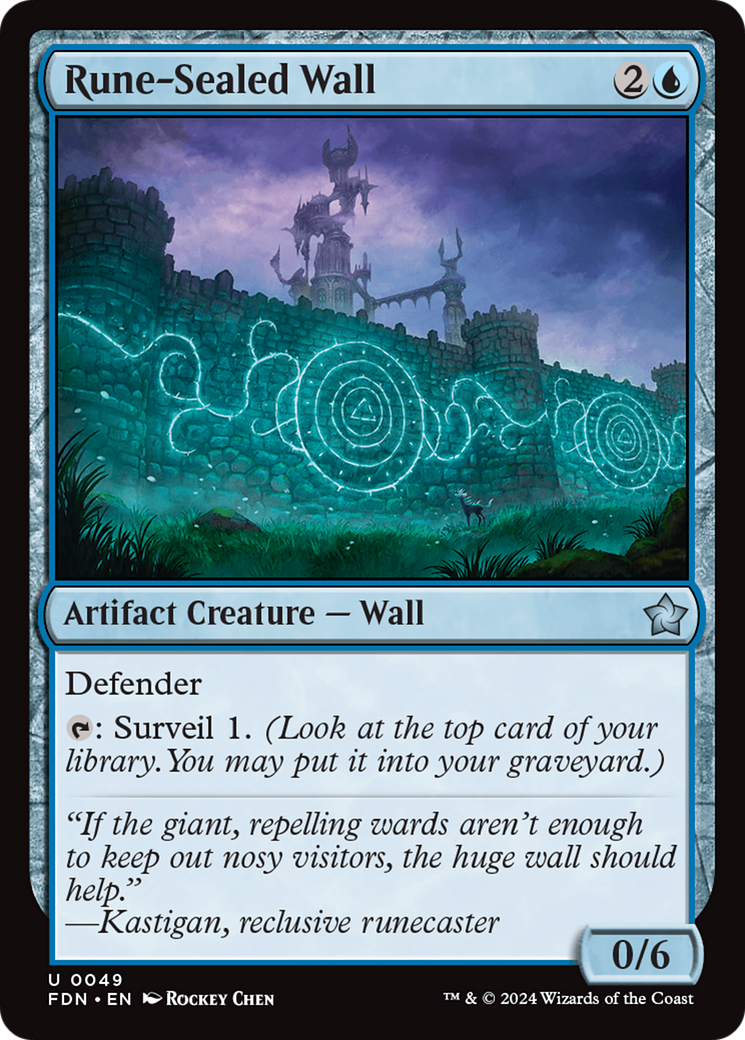 Rune-Sealed Wall [Foundations] | Good Games North