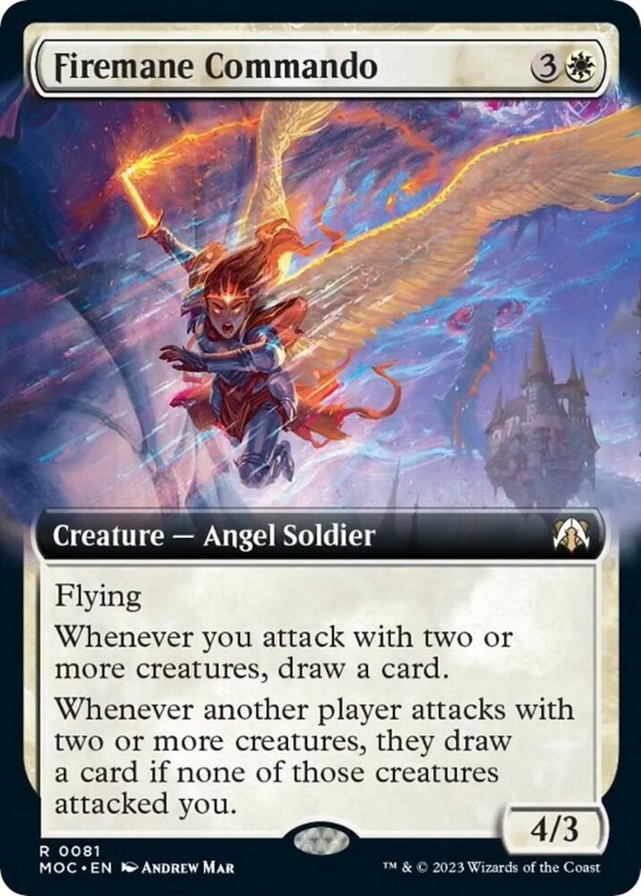 Firemane Commando Extended Art (Commander: March of the Machine)  - Foil | Good Games North
