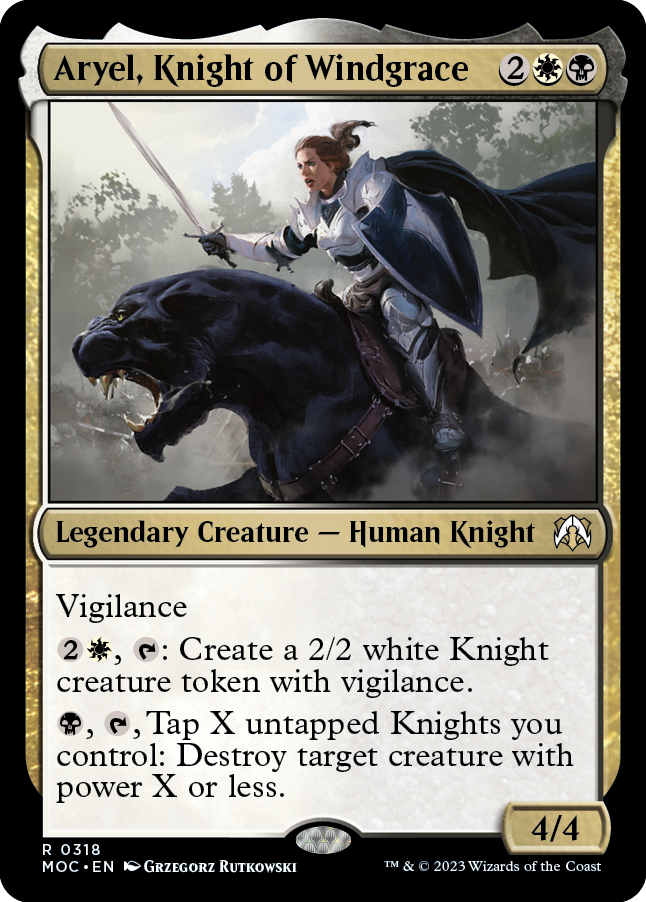 Aryel, Knight of Windgrace [March of the Machine Commander] | Good Games North