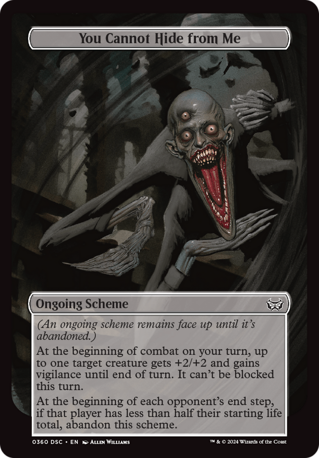 You Cannot Hide from Me (Full Art) [Duskmourn: Archenemy] | Good Games North