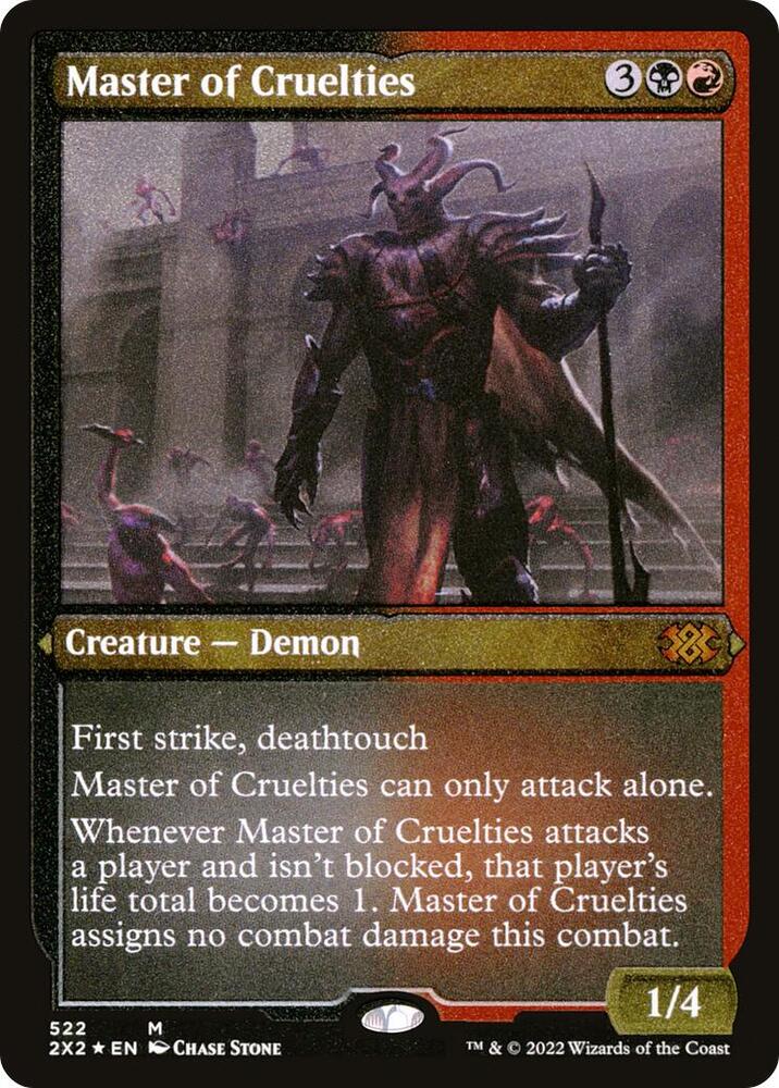 Master of Cruelties Foil Etched (Double Masters 2022)  - Foil | Good Games North
