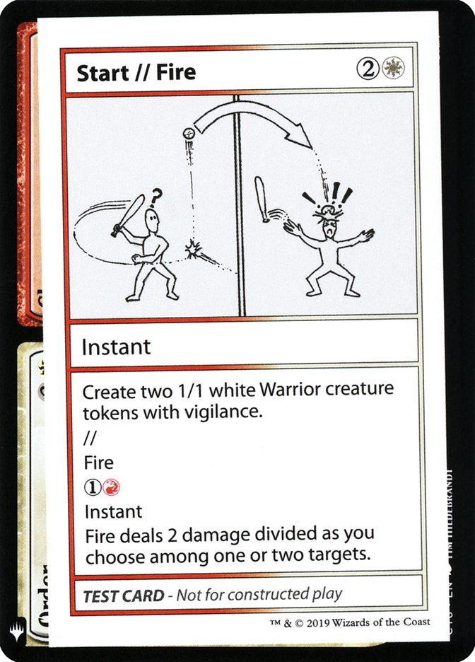 Start // Fire [Mystery Booster Playtest Cards] | Good Games North