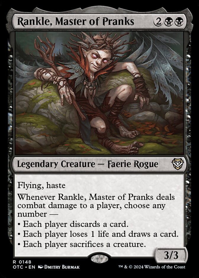 Rankle, Master of Pranks 148/342 (Commander: Outlaws of Thunder Junction)  | Good Games North