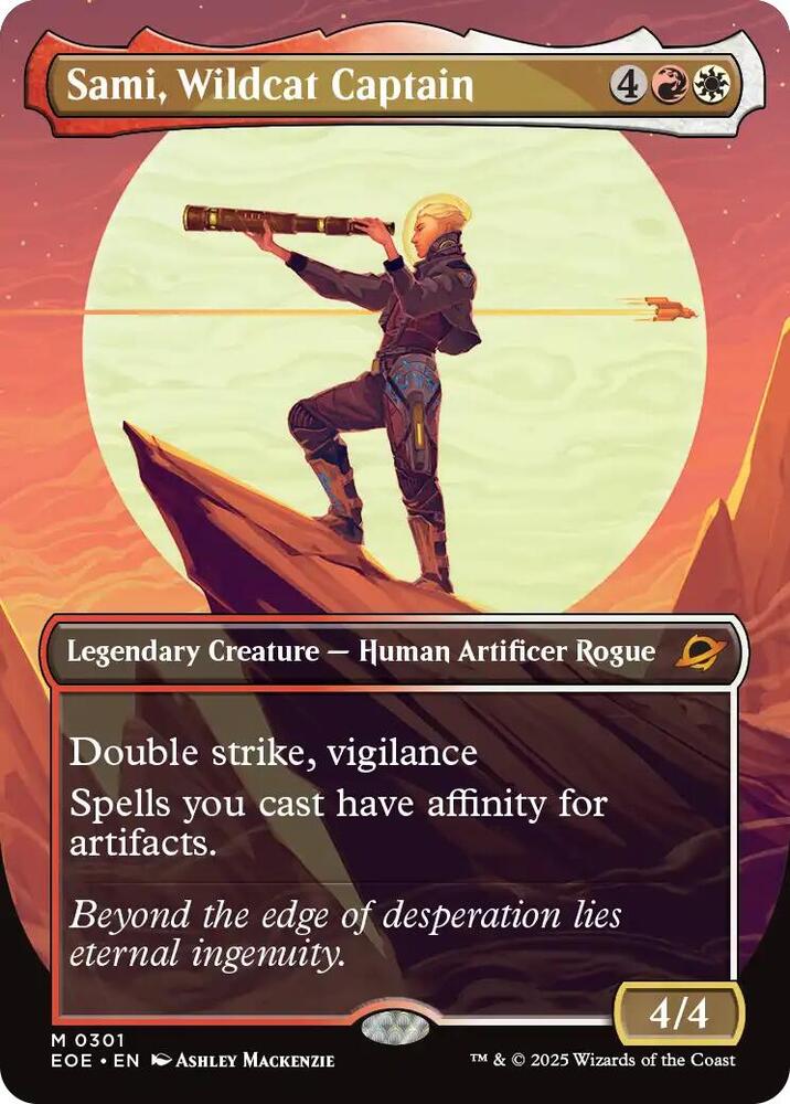 Sami Wildcat Captain Borderless (Edge of Eternities)  - Foil | Good Games North
