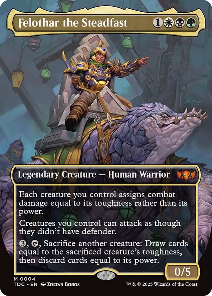 Felothar the Steadfast (Borderless) [Tarkir: Dragonstorm Commander] | Good Games North