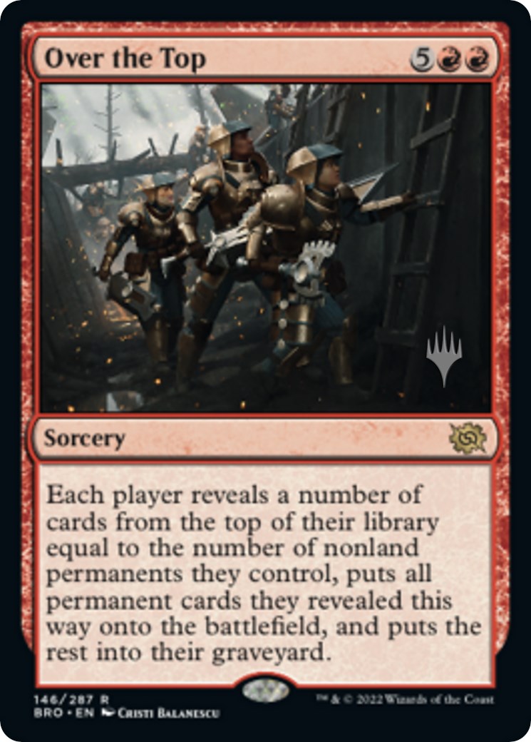 Over the Top (Promo Pack) [The Brothers' War Promos] | Good Games North