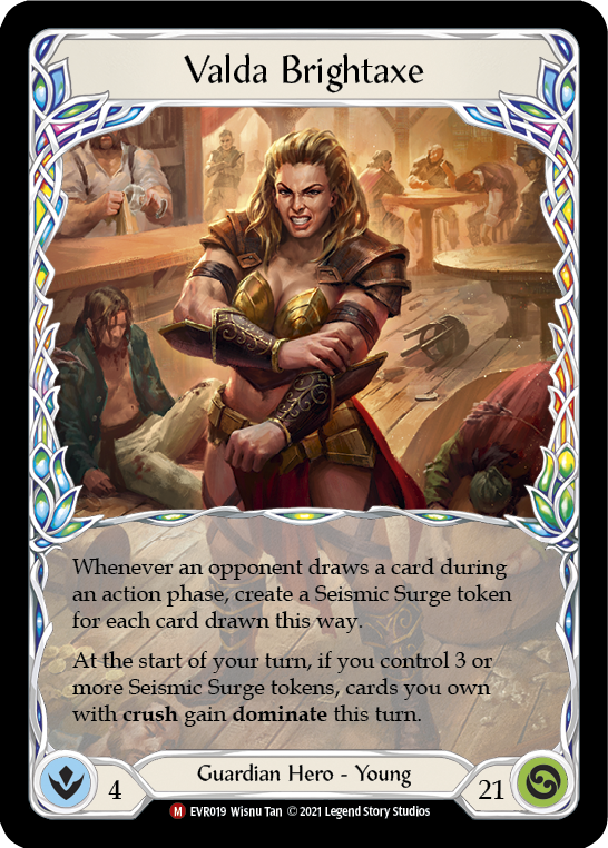 Valda Brightaxe [EVR019] (Everfest)  1st Edition Rainbow Foil | Good Games North