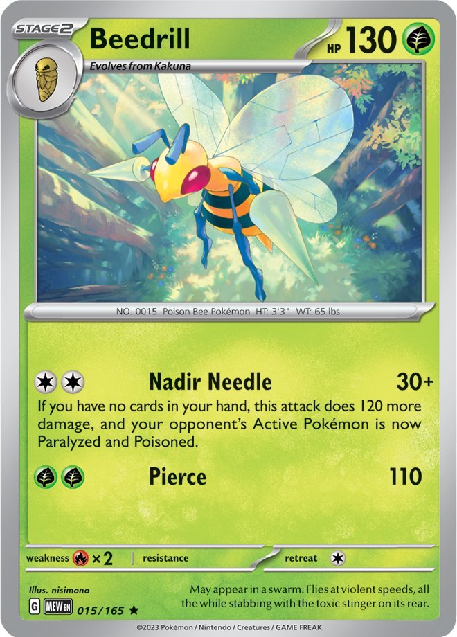 Beedrill (015/165) [Scarlet & Violet 151] | Good Games North