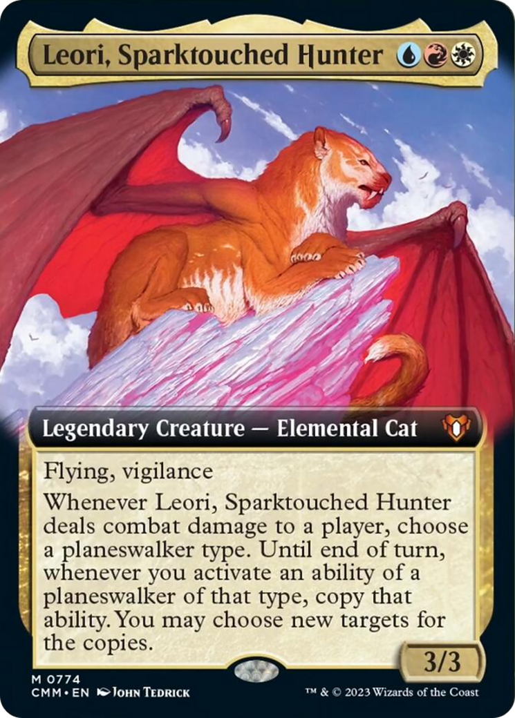 Leori, Sparktouched Hunter (Extended Art) [Commander Masters] | Good Games North