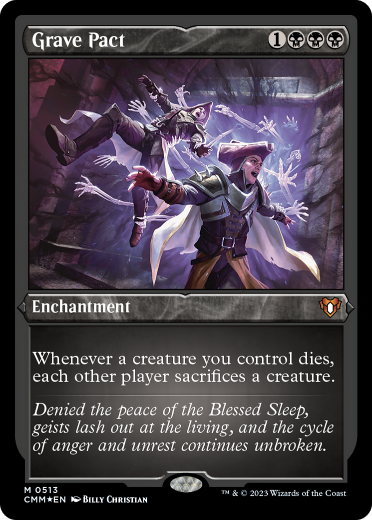 Grave Pact (Foil Etched) [Commander Masters] | Good Games North