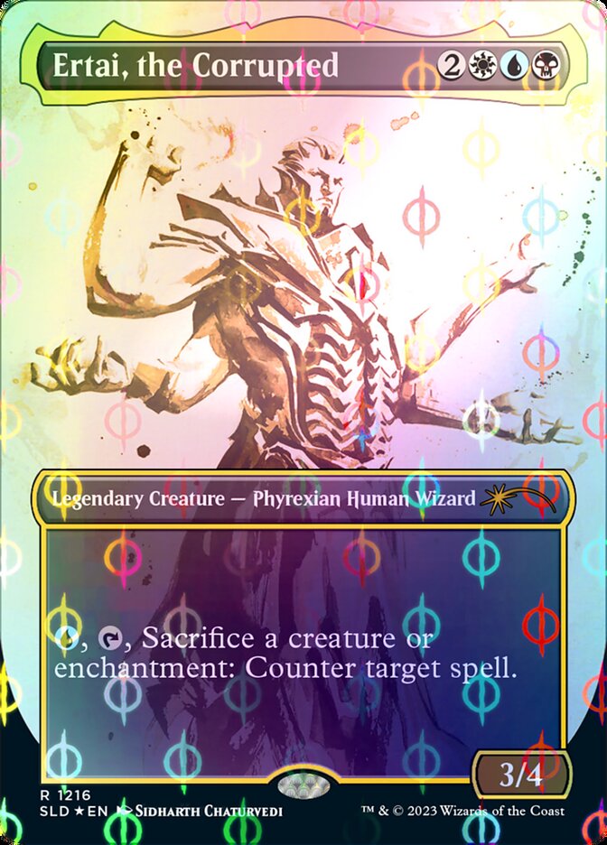 Ertai, the Corrupted (Borderless Ichor Step-and-Compleat Foil) [Secret Lair Drop Series] | Good Games North