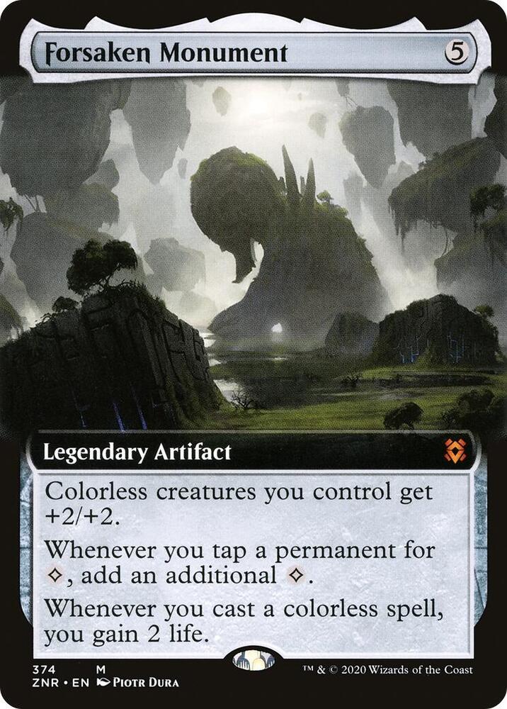 Forsaken Monument Extended Art (Zendikar Rising)  - Foil | Good Games North