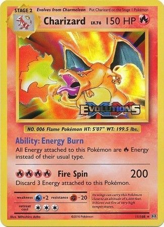 Charizard (11/108) (XY Evolutions Prerelease) [XY: Black Star Promos] | Good Games North