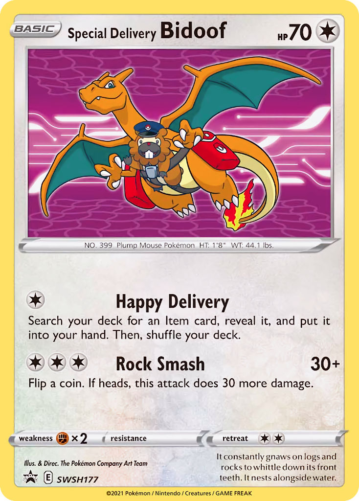 Special Delivery Bidoof (SWSH177) [Sword & Shield: Black Star Promos] | Good Games North