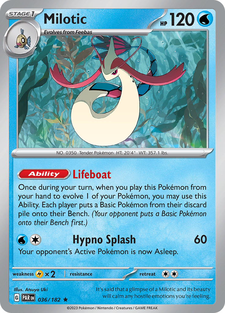 Milotic (036/182) [Scarlet & Violet: Paradox Rift] | Good Games North
