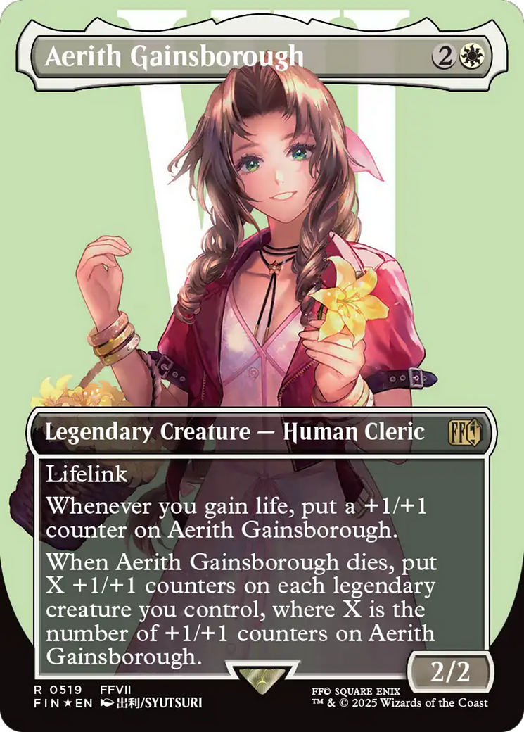 Aerith Gainsborough (Borderless) (Surge Foil) [FINAL FANTASY] | Good Games North