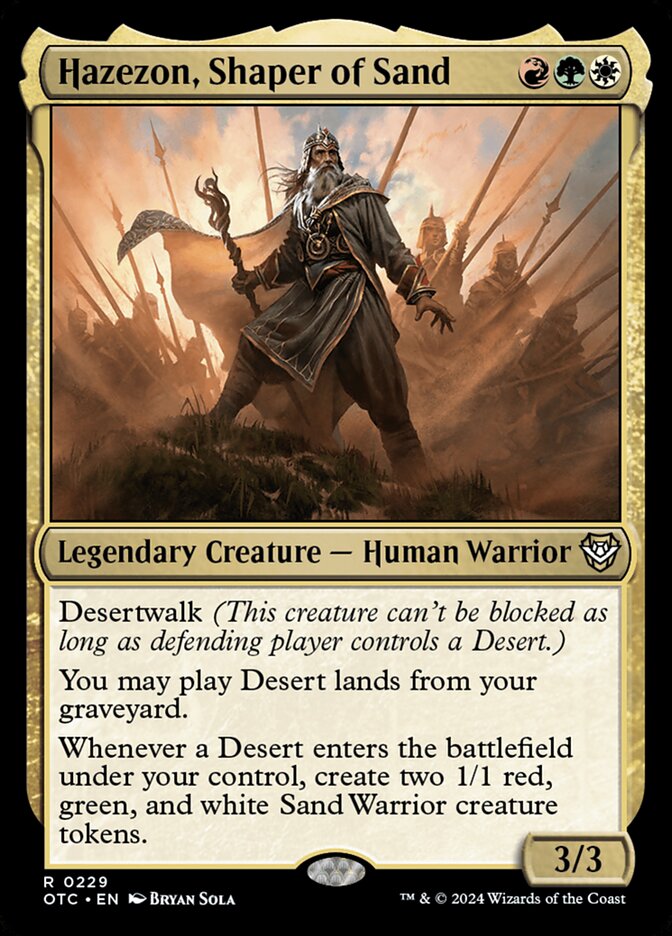 Hazezon, Shaper of Sand 229/342 (Commander: Outlaws of Thunder Junction)  | Good Games North