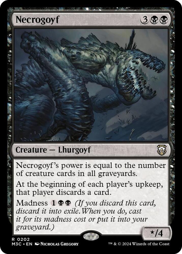 Necrogoyf Ripple Foil (Commander: Modern Horizons 3)  - Foil | Good Games North