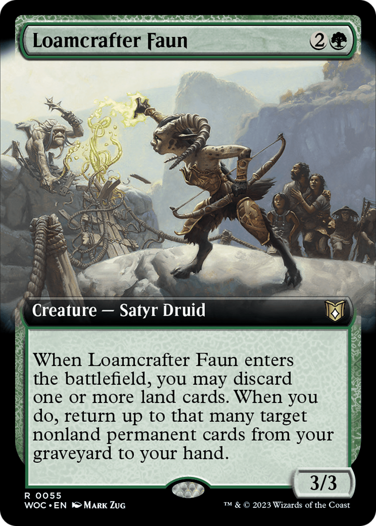 Loamcrafter Faun (Extended Art) [Wilds of Eldraine Commander] | Good Games North