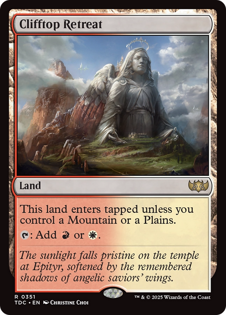 Clifftop Retreat [Tarkir: Dragonstorm Commander] | Good Games North